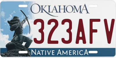 OK license plate 323AFV