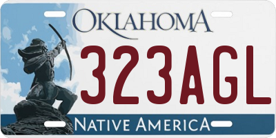 OK license plate 323AGL