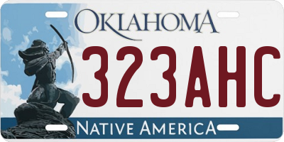 OK license plate 323AHC