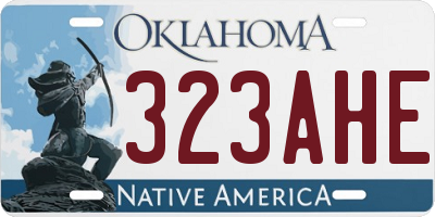 OK license plate 323AHE