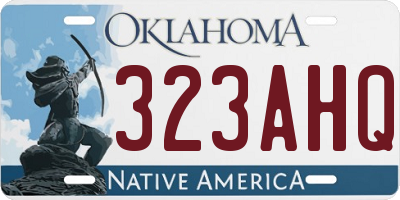 OK license plate 323AHQ