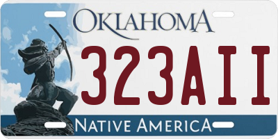 OK license plate 323AII