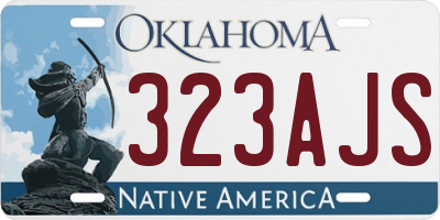 OK license plate 323AJS