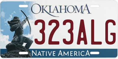 OK license plate 323ALG