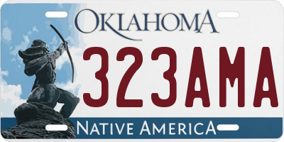 OK license plate 323AMA