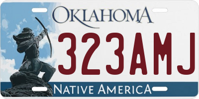 OK license plate 323AMJ