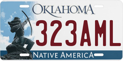 OK license plate 323AML