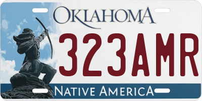 OK license plate 323AMR
