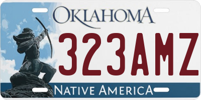 OK license plate 323AMZ