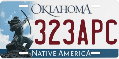 OK license plate 323APC