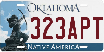 OK license plate 323APT