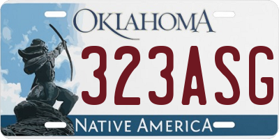 OK license plate 323ASG