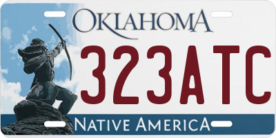 OK license plate 323ATC