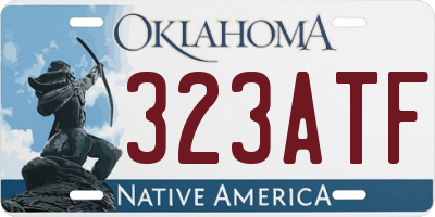 OK license plate 323ATF