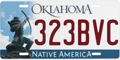 OK license plate 323BVC