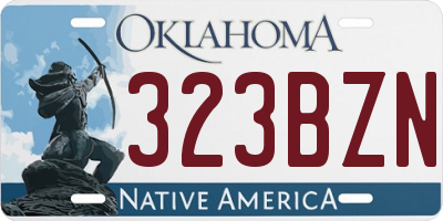 OK license plate 323BZN