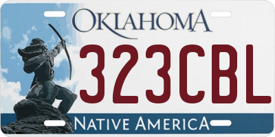 OK license plate 323CBL