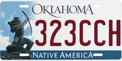 OK license plate 323CCH