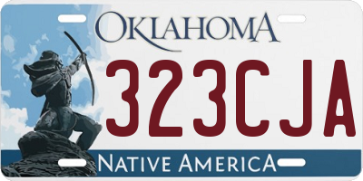 OK license plate 323CJA