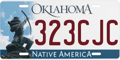 OK license plate 323CJC
