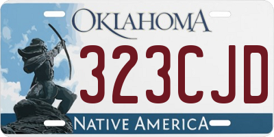 OK license plate 323CJD