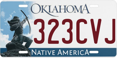 OK license plate 323CVJ