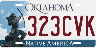 OK license plate 323CVK