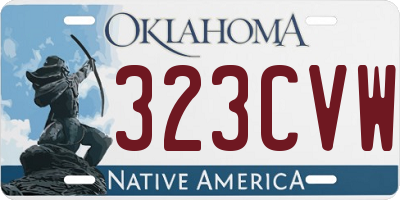 OK license plate 323CVW