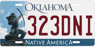 OK license plate 323DNI
