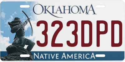 OK license plate 323DPD