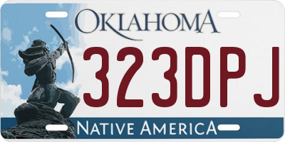 OK license plate 323DPJ
