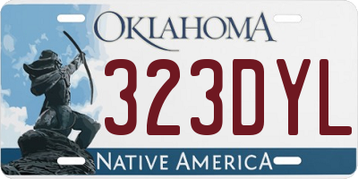 OK license plate 323DYL