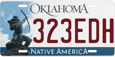 OK license plate 323EDH