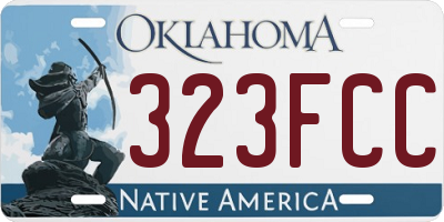 OK license plate 323FCC