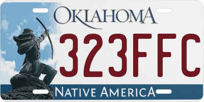 OK license plate 323FFC