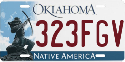 OK license plate 323FGV