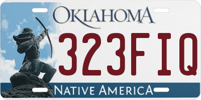 OK license plate 323FIQ