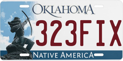 OK license plate 323FIX