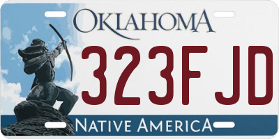OK license plate 323FJD