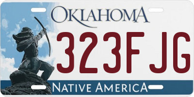 OK license plate 323FJG