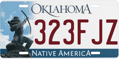 OK license plate 323FJZ