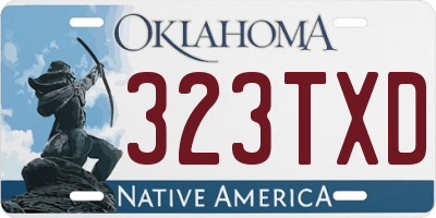OK license plate 323TXD