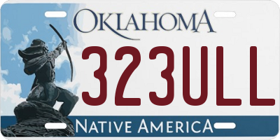 OK license plate 323ULL