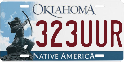 OK license plate 323UUR