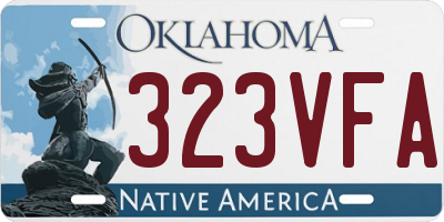 OK license plate 323VFA