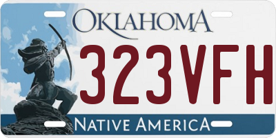 OK license plate 323VFH