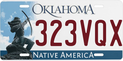 OK license plate 323VQX