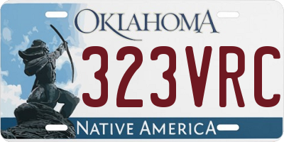 OK license plate 323VRC
