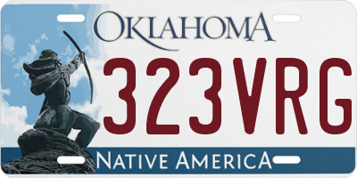 OK license plate 323VRG