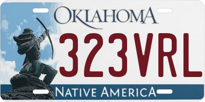 OK license plate 323VRL